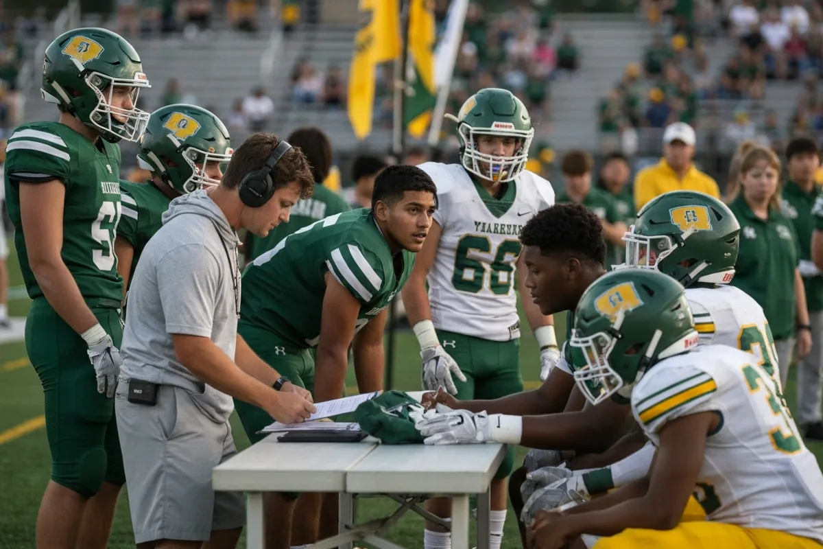 Junior Varsity Boys Football vs Frontier High School.