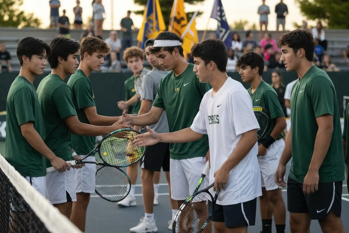 Varsity Boys Tennis vs Summit Valley High School Photos photo 5