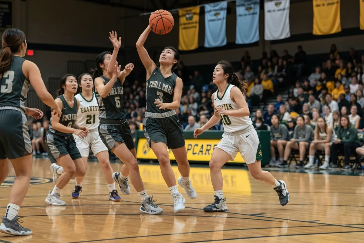 Junior Varsity Girls Basketball vs Lake Travis High School.