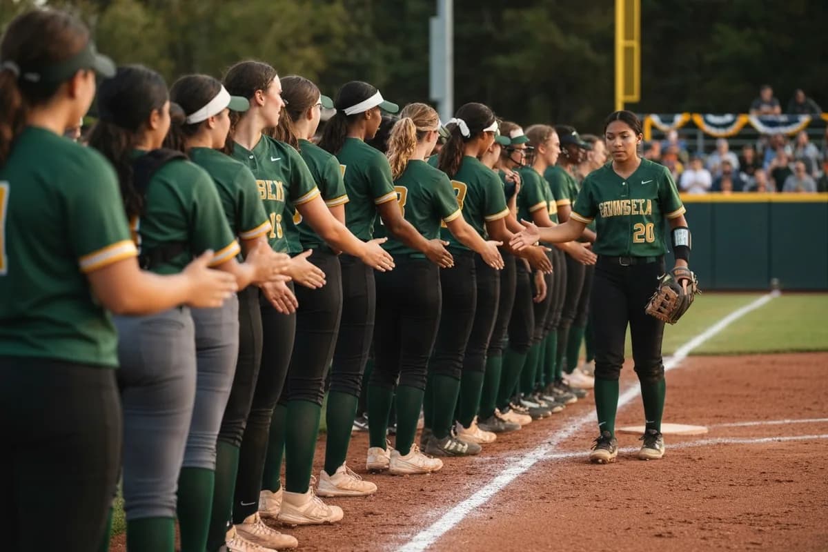 Varsity Girls Softball vs Heritage Academy at Peregrine Field.