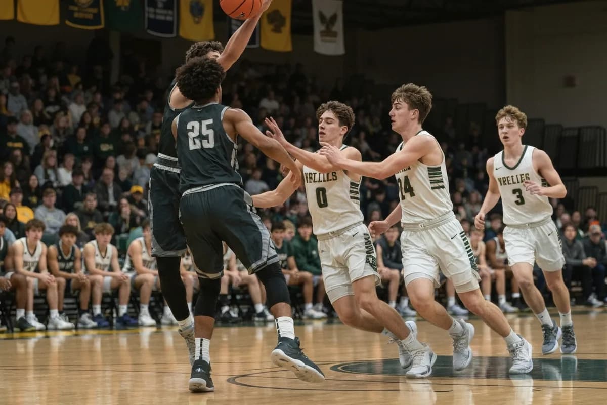 Varsity Boys Basketball vs River Oaks Academy Photos photo 2