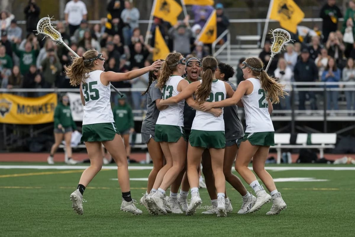 Varsity Girls Lacrosse vs Timber Creek High School at Peregrine Field.
