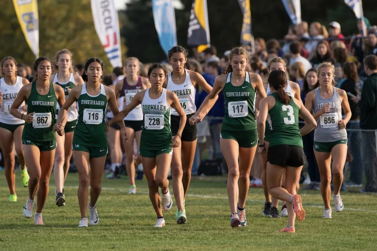 Varsity Girls Cross Country vs Liberty Hill High School Photos photo 1