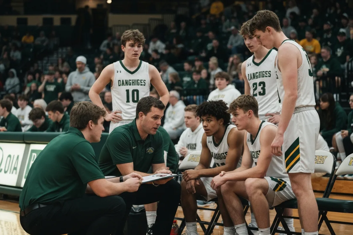 Junior Varsity Boys Basketball vs Lake Travis High School at Peregrine Field.