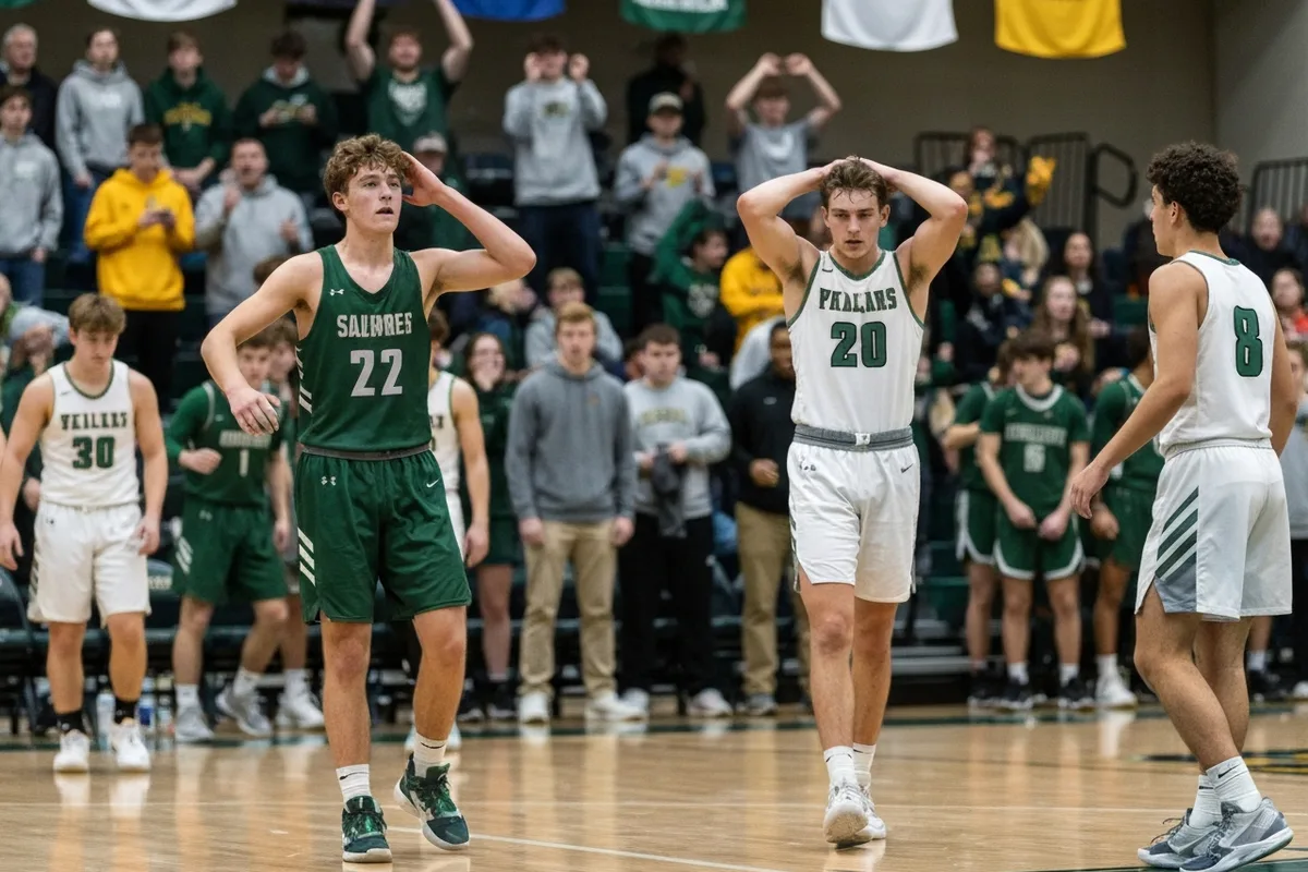 Varsity Boys Basketball vs Frontier High School.