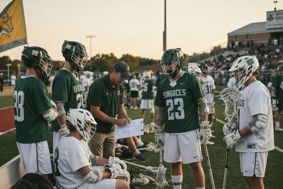 Varsity Boys Lacrosse vs Canyon View High School Photos photo 3