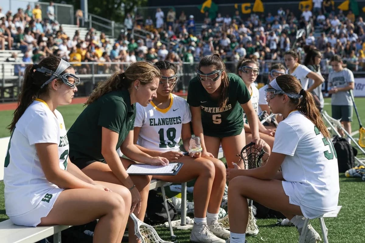 Varsity Girls Lacrosse vs Ironwood Preparatory at Peregrine Field.