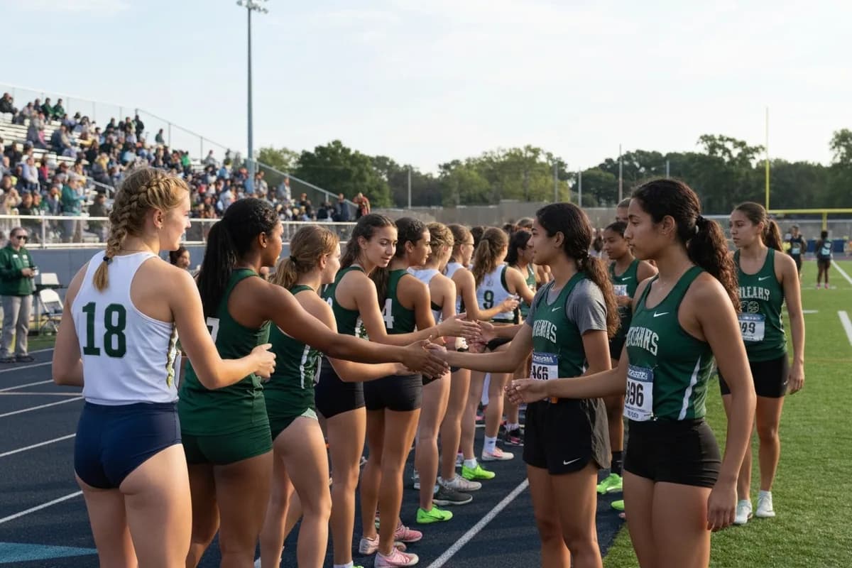 Junior Varsity Girls Track & Field vs Silver Creek High School at Peregrine Field.