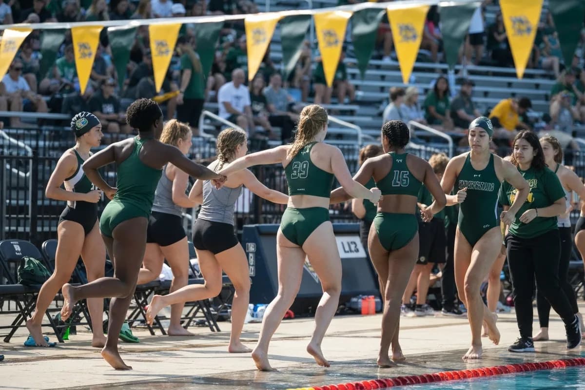Varsity Girls Swimming vs Sunridge High School at Peregrine Field.
