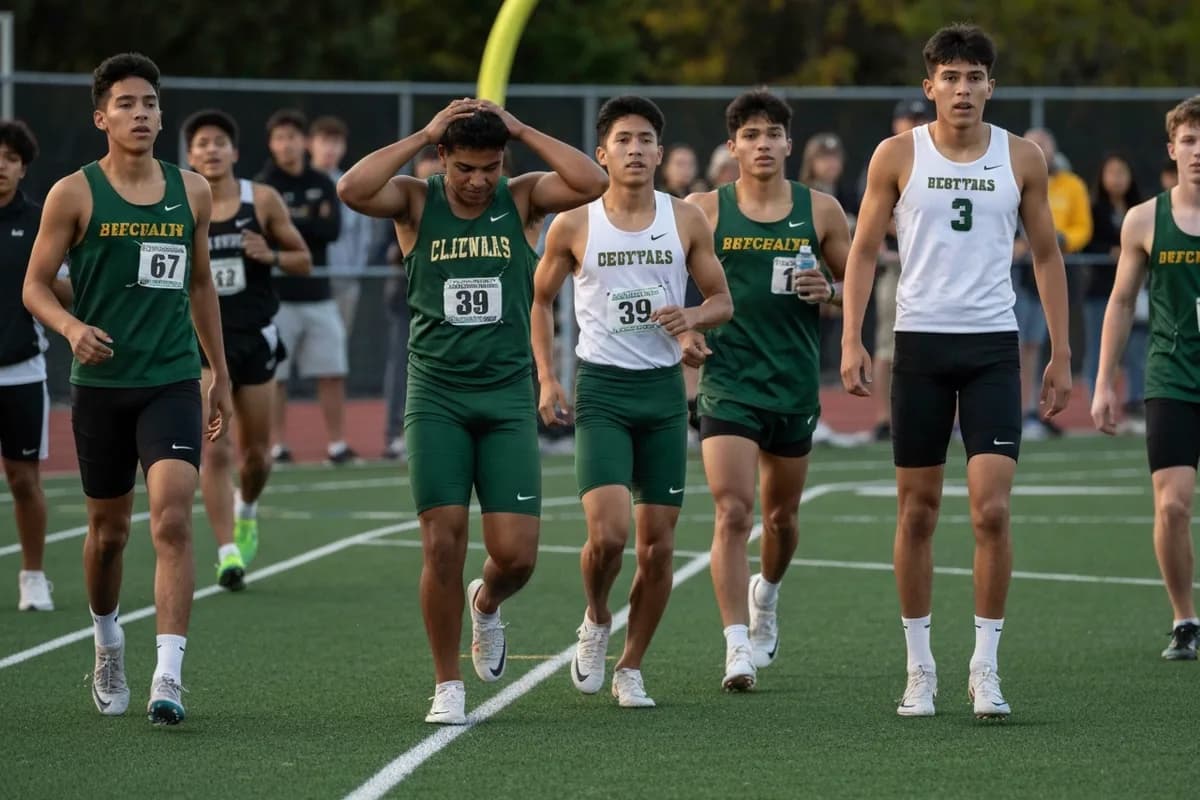 Varsity Boys Track & Field vs Timber Creek High School at Peregrine Field.