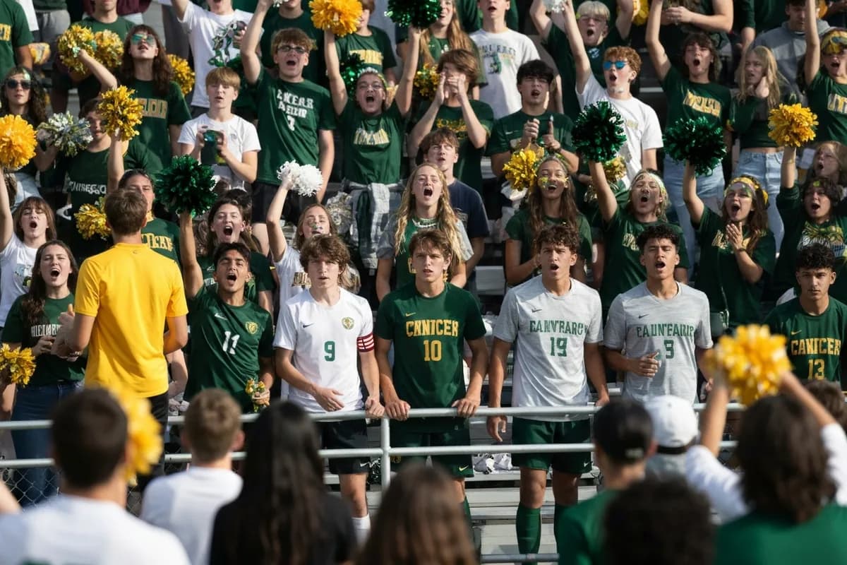 Junior Varsity Boys Soccer vs Crestwood High School at Peregrine Field.