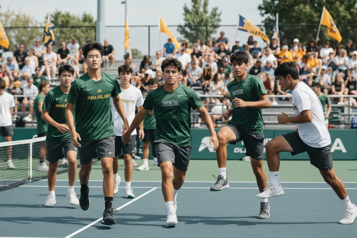 Varsity Boys Tennis vs Ridgeview High School Photos photo 1