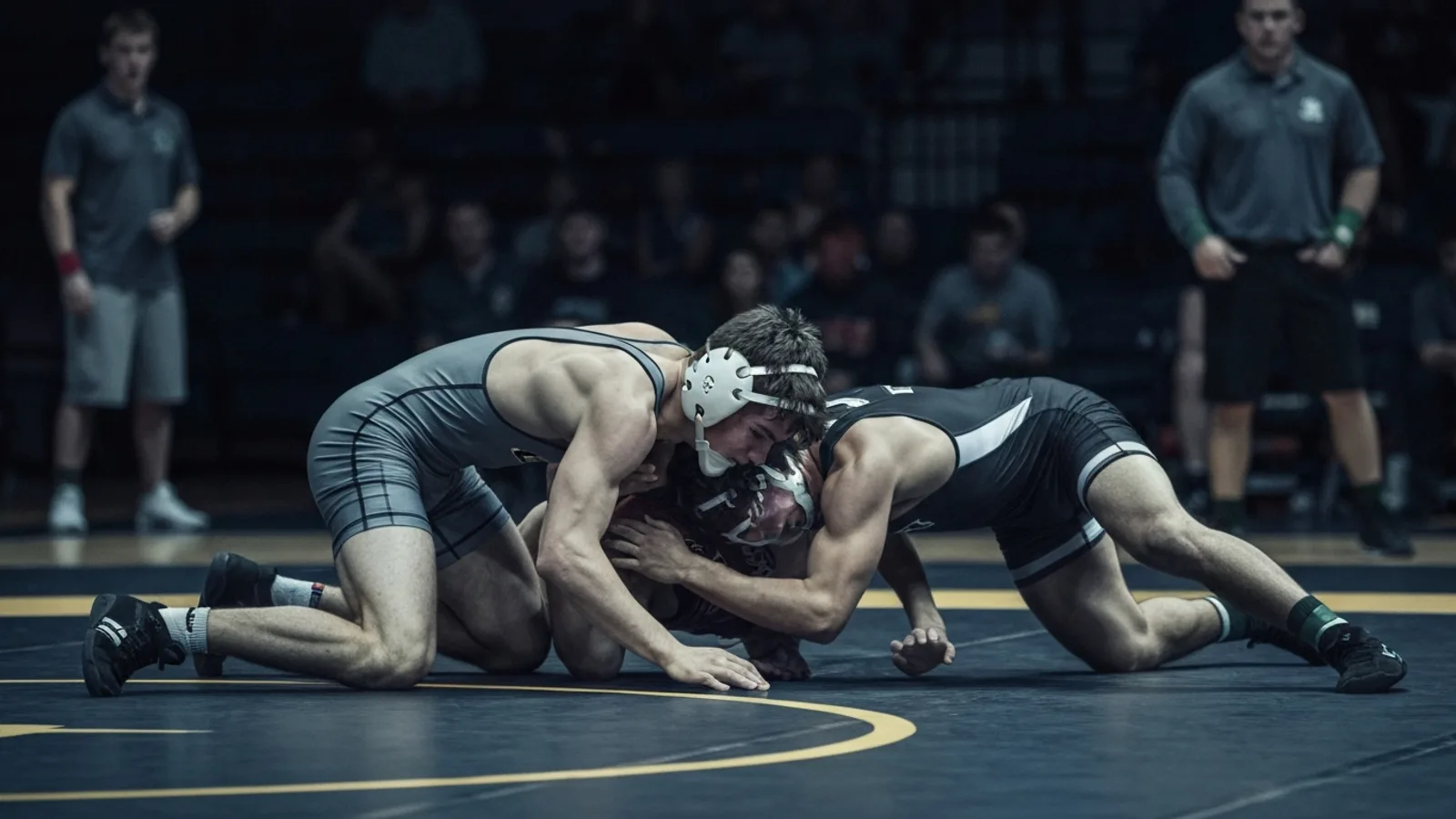 Wrestling team photo