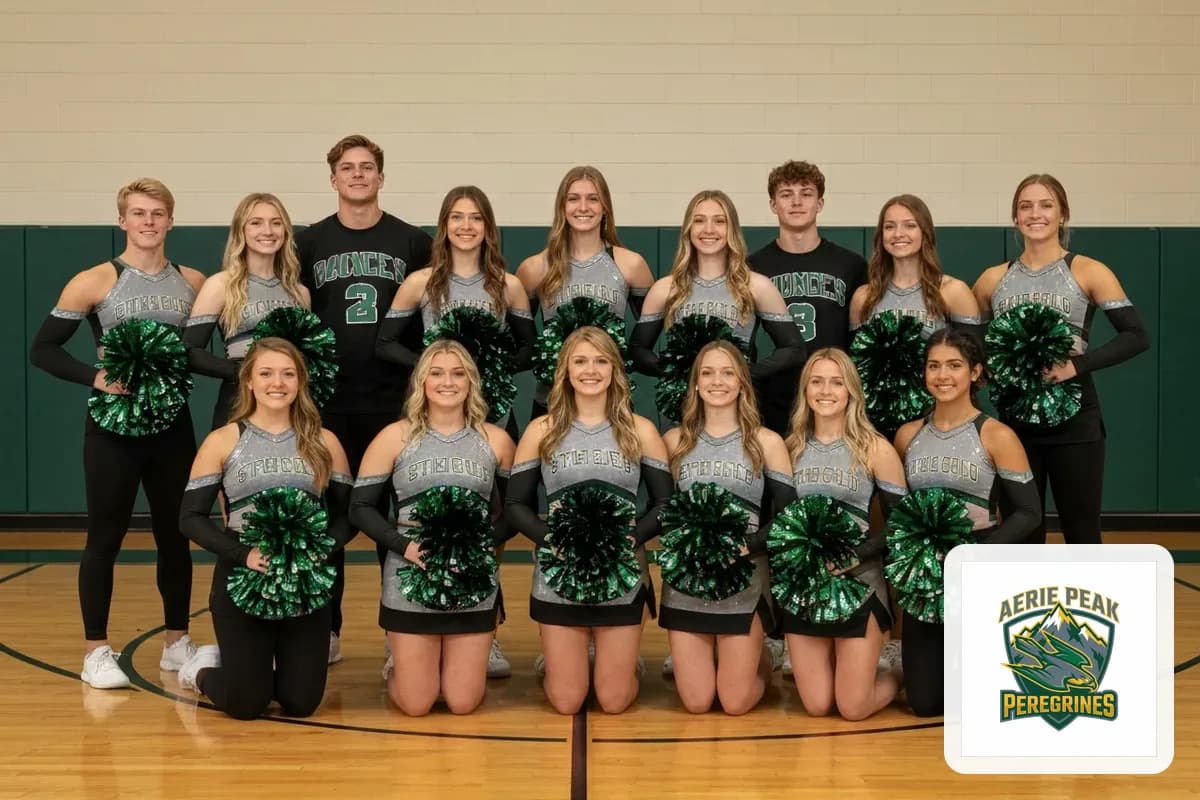 Cheerleading team photos cover