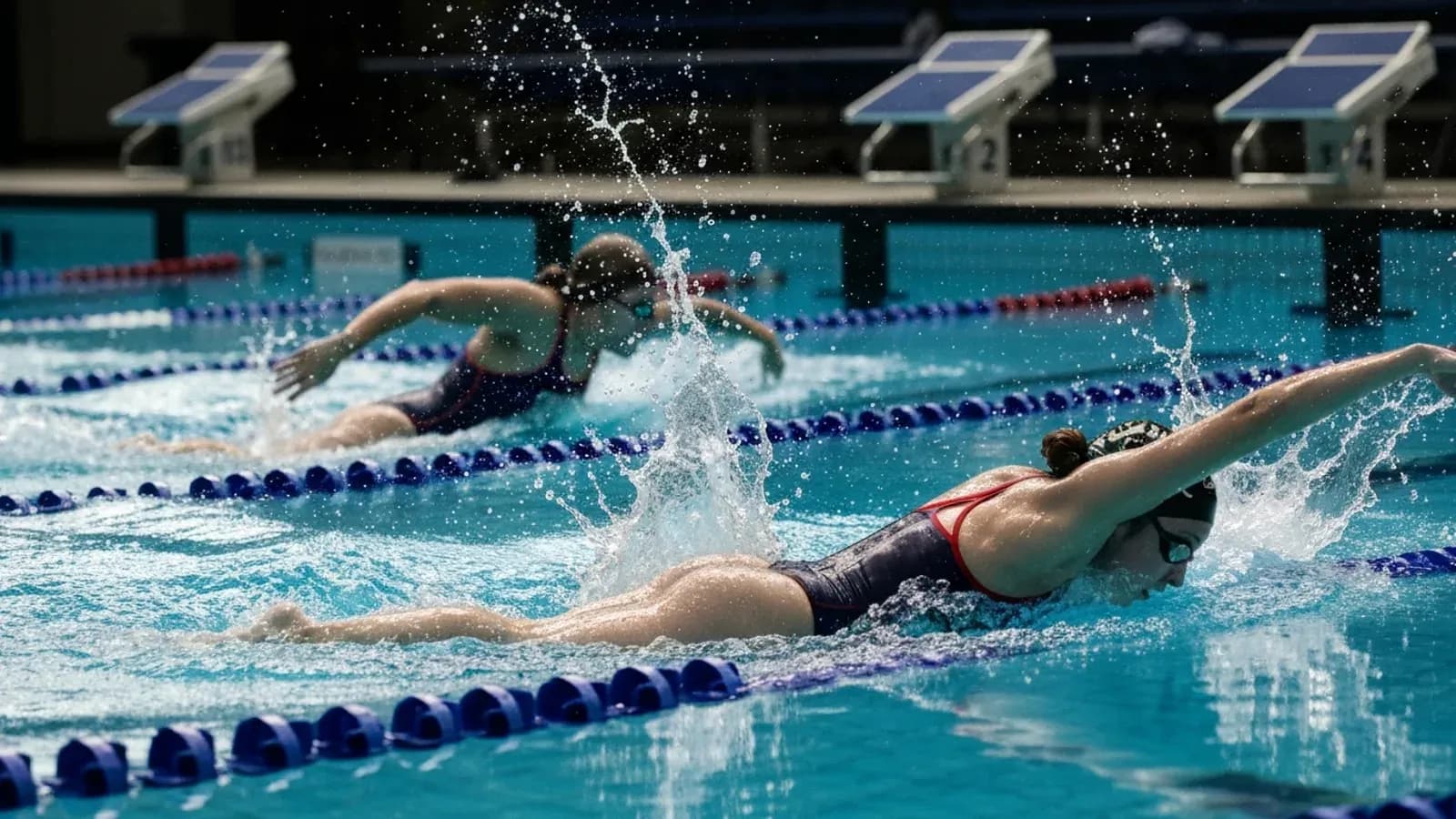 Swimming team photo